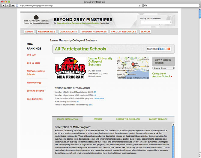 Beyond Grey Pinstripes | School Profile
